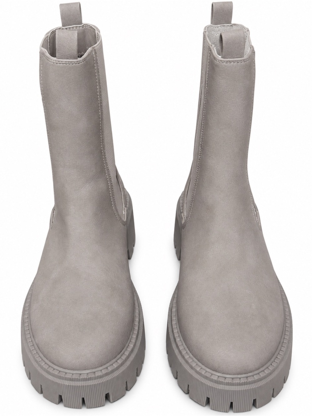 Dolce Vita Light Gray Chelsea Lug Boots